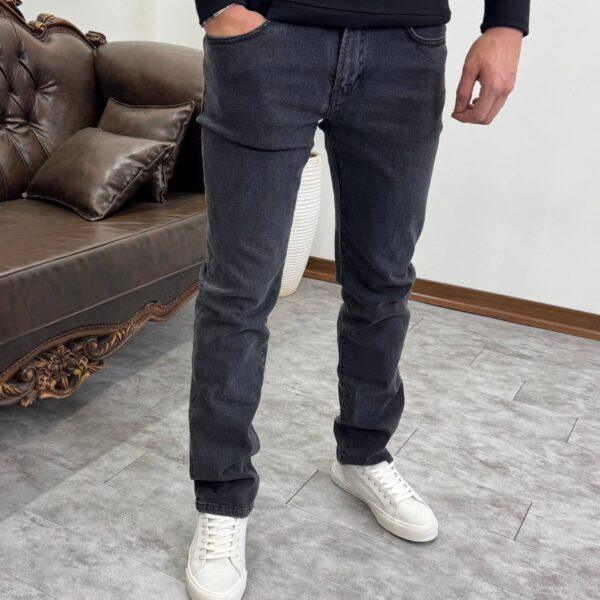 شلوار جین رگولار کلاسیک ذغالی 823061