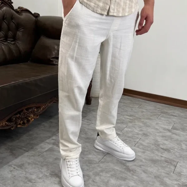 شلوار لینن مام فیت 1402132