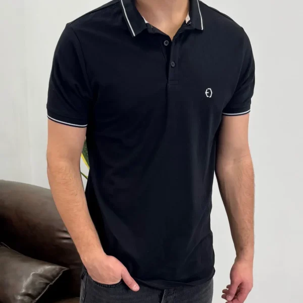 تیشرت یقه دار تک لگو 908324