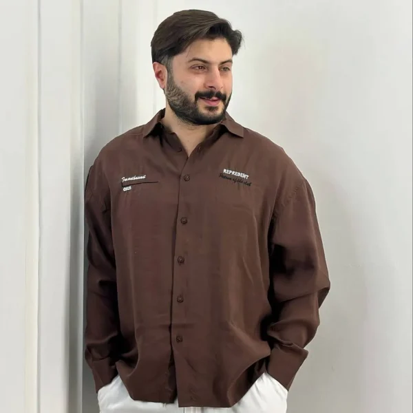 پیراهن لینن آستین بلند  206809