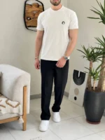 تی شرت هرمس مردانه مدل 909468 با برش رگولار
